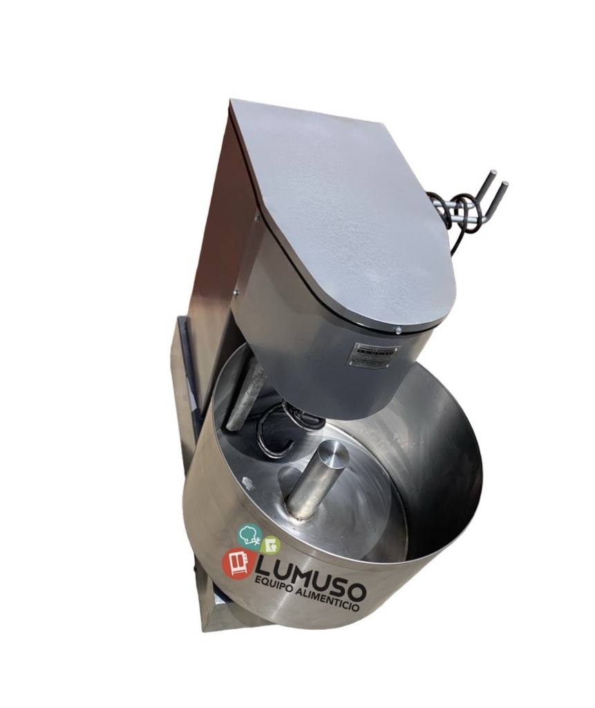 AMASADORA ESPIRAL 40 KG CAZO ACERO INOX.